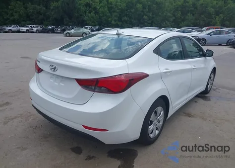 2016 Hyundai Elantra Se z USA, uszkodzony, nr VIN 5NPDH4AE3GH745592